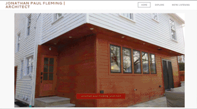 GIF of Jonathan Paul Fleming Architecture Website